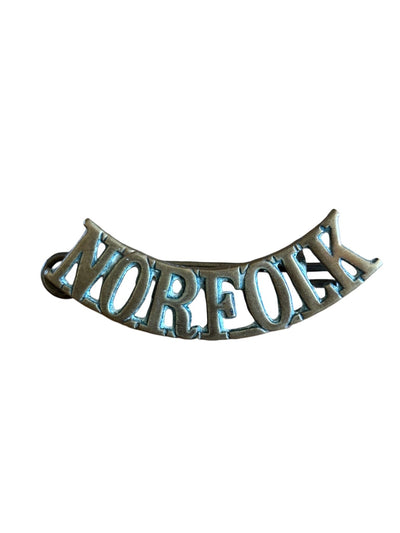 WW1 British Norfolk Regiment Shoulder Title