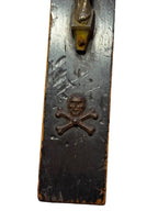 Antiek houten crucifix met metalen corpus – ca. 1820–1860