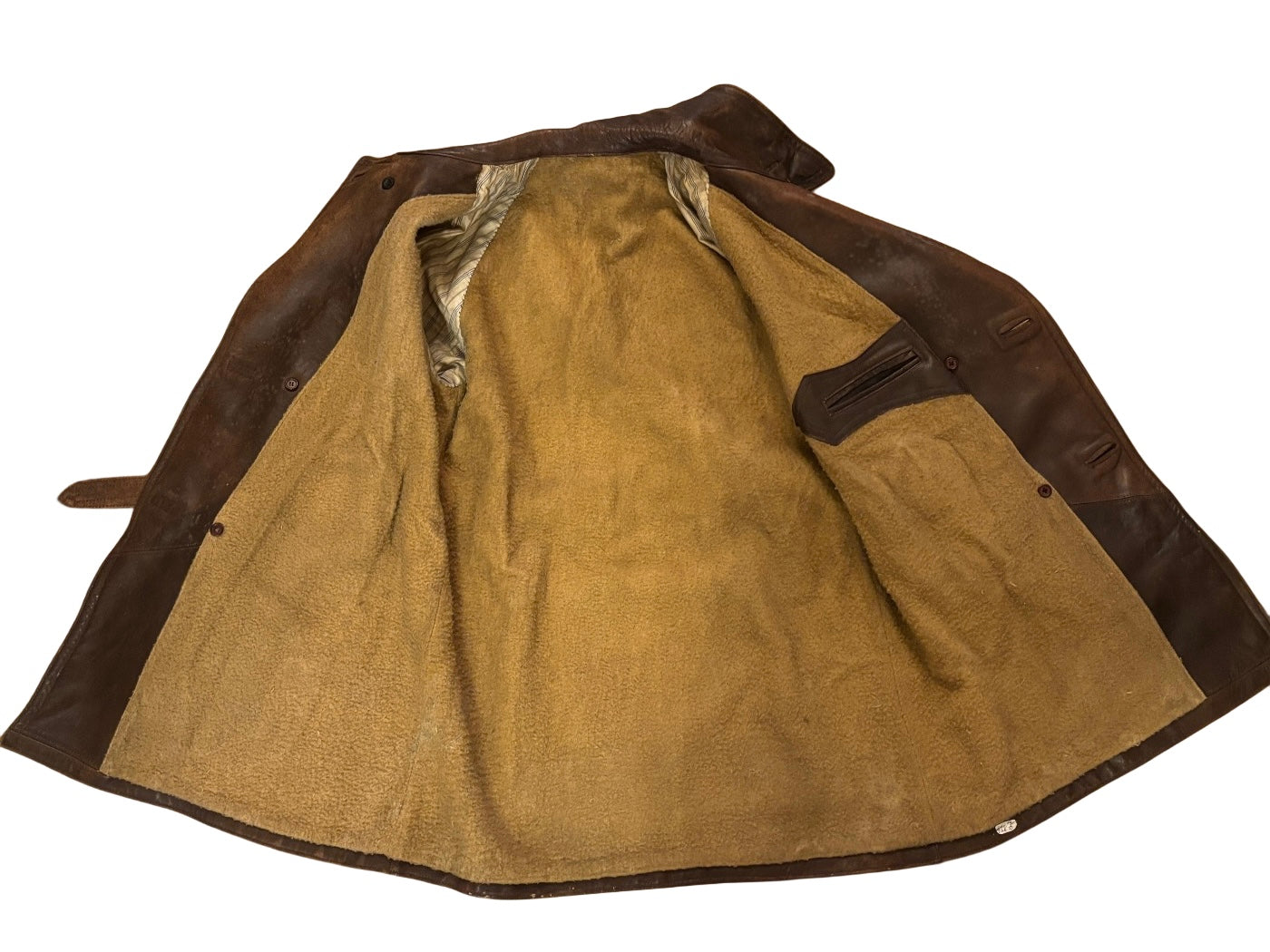 Franse Luchtmacht Pilotenjas 1939 WOII Leren Vliegerjas