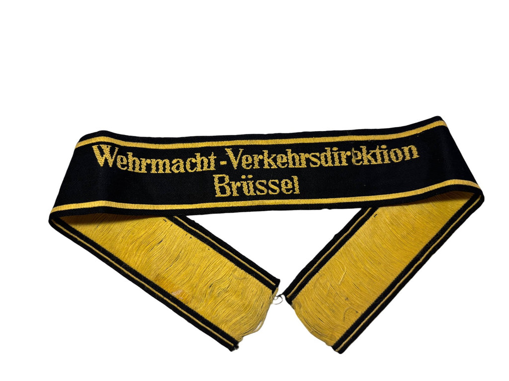 Bande de bras Wehrmacht-Verkehrsdirektion Brüssel Seconde Guerre mondiale