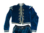 Antique French velvet theater costume, ca. 1940