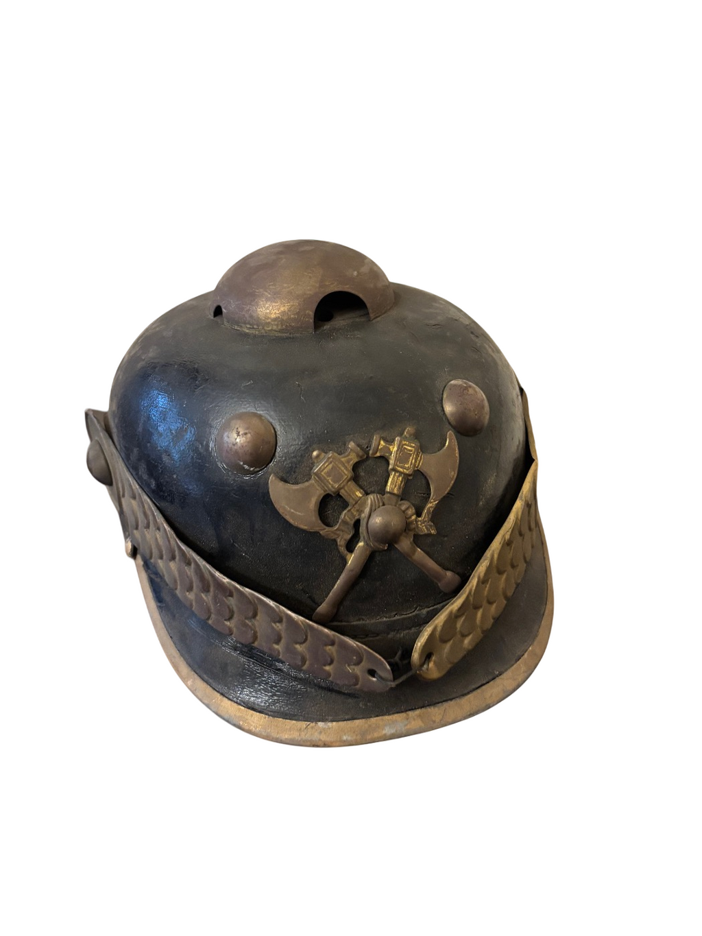 Casque de pompier/Pickelhaube allemand 1917 taille 55