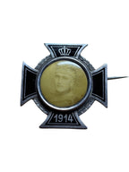 Duitse WW1 Patriotische Brosche - Eisernes Kreuz 1914 Soldatenportret