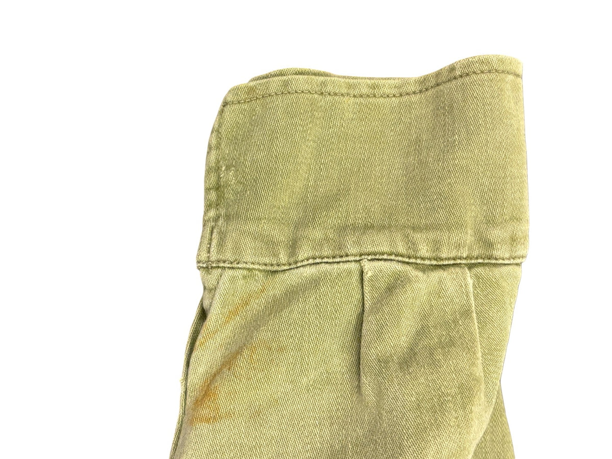 Brits legerwerkjack groen denim jaren 50