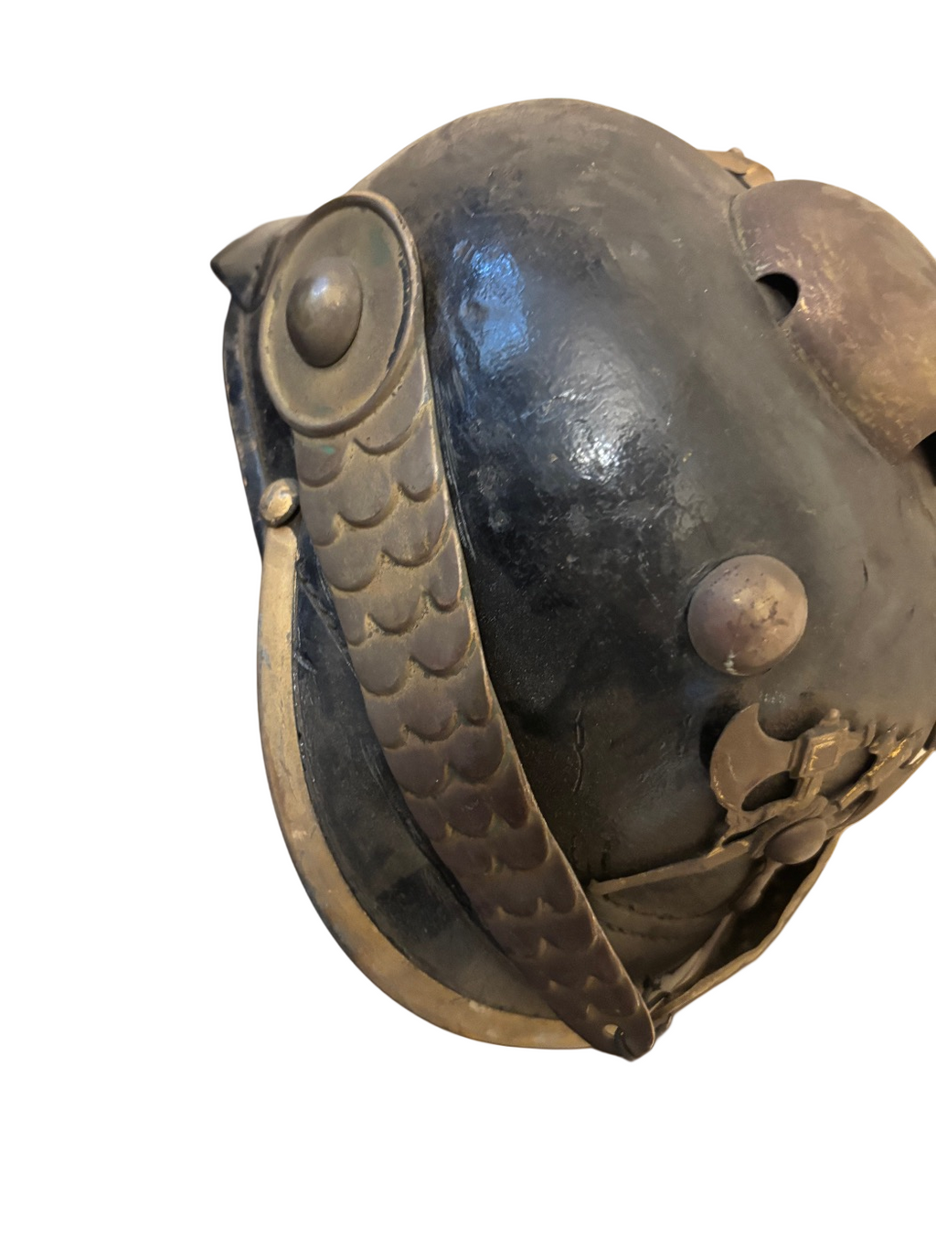 Casque de pompier/Pickelhaube allemand 1917 taille 55