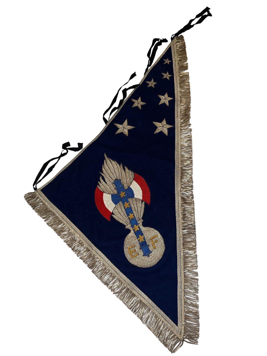 Zeldzaam Pétain Français Ceremonieel Vaandel - Vichy Periode