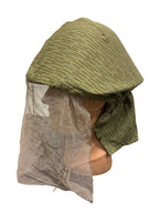 DDR NVA / Volkspolizei M56/66 helm met Strichtarn camouflagehoes & gezichtssluier