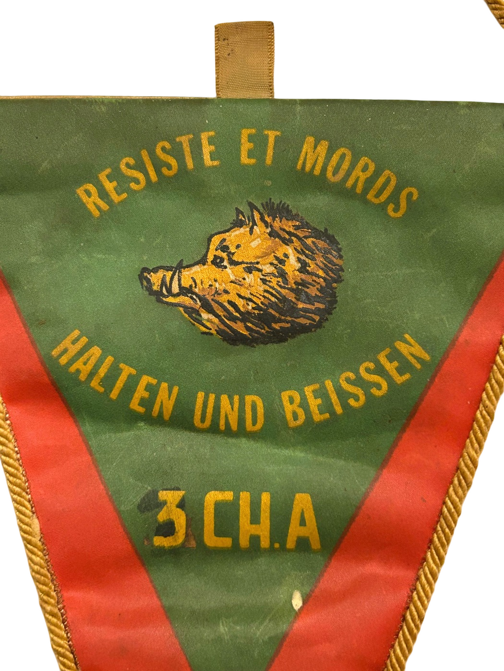 Belgian military pennant 3rd Chasseurs Ardennais “Résiste et Mords”
