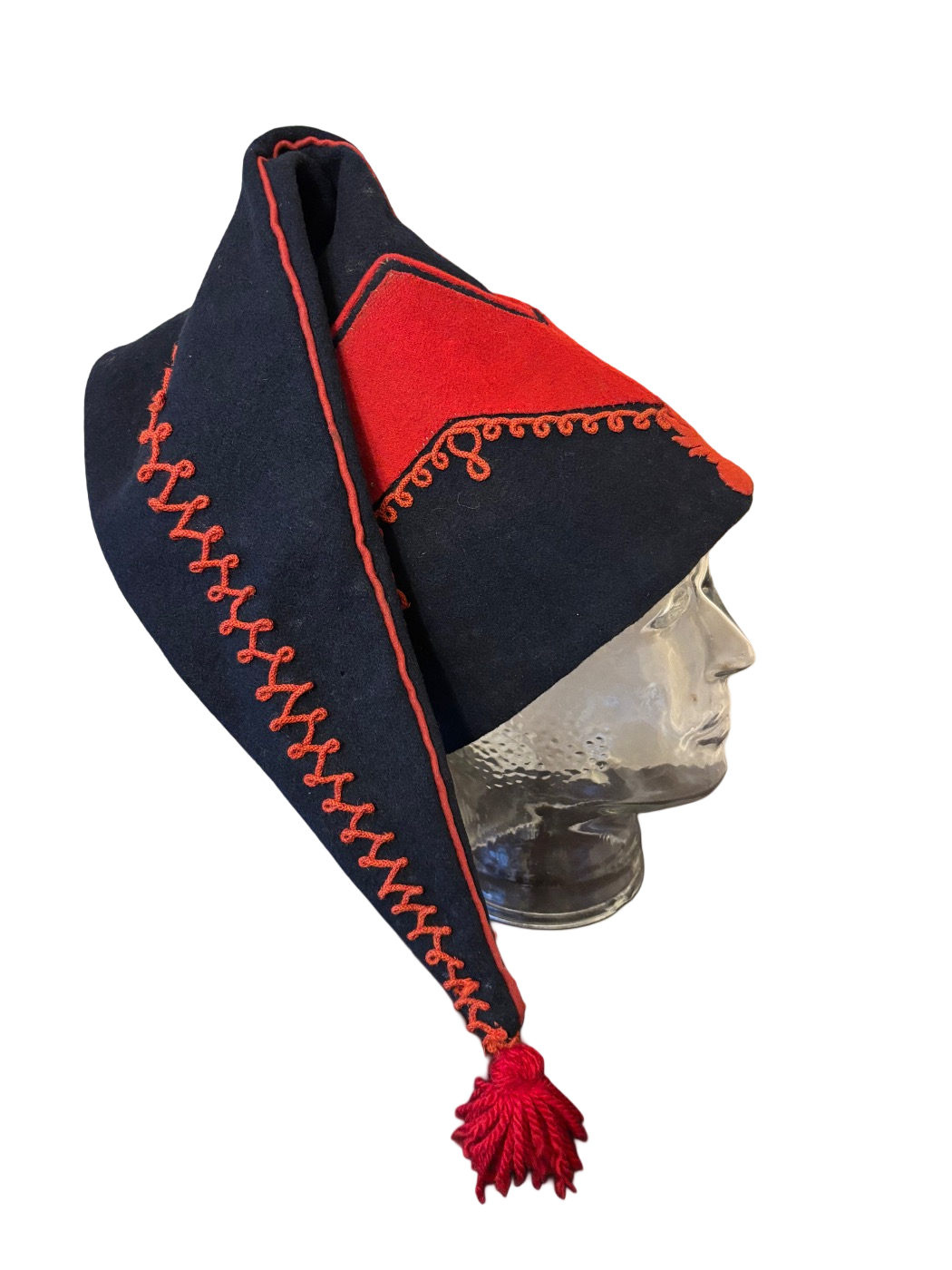 Zeldzame Theater aanmaak Franse bonnet de police d’artillerie