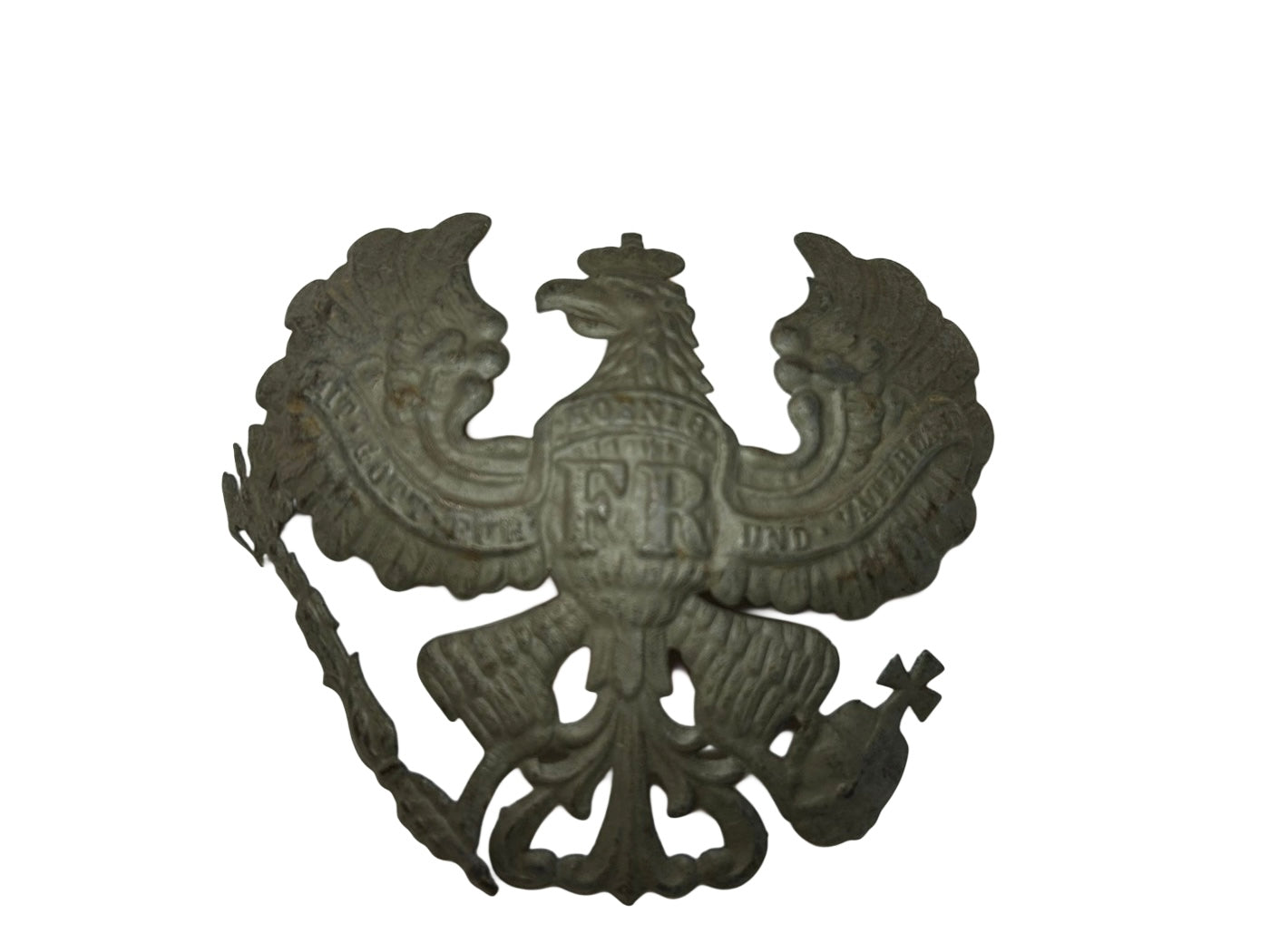 Plaque de casque prussien pour homme (Pickelhaube) Première Guerre mondiale