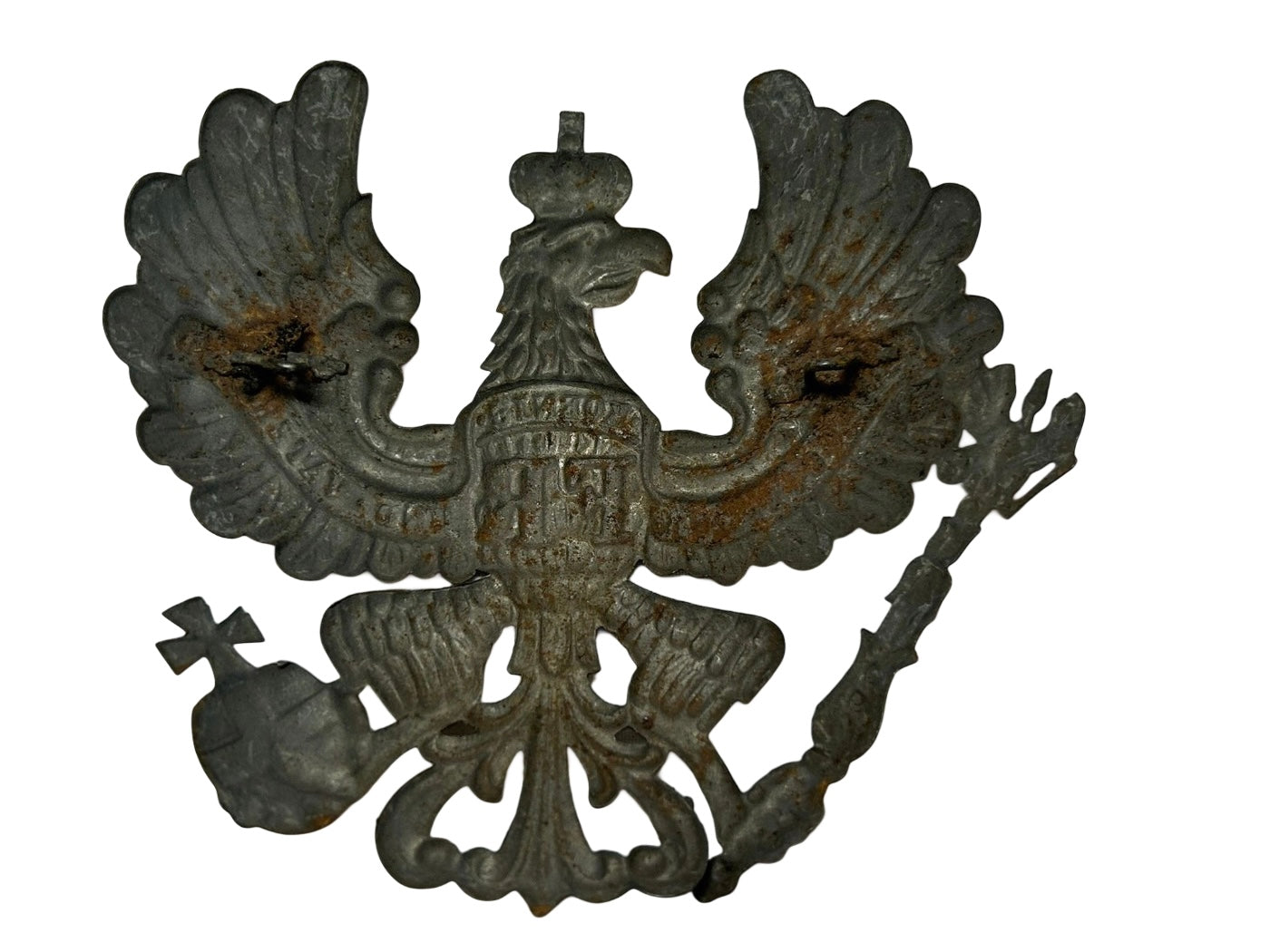 Plaque de casque prussien pour homme (Pickelhaube) Première Guerre mondiale