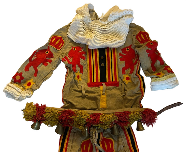 Authentic antique children's costume Carnaval de Binche hover image