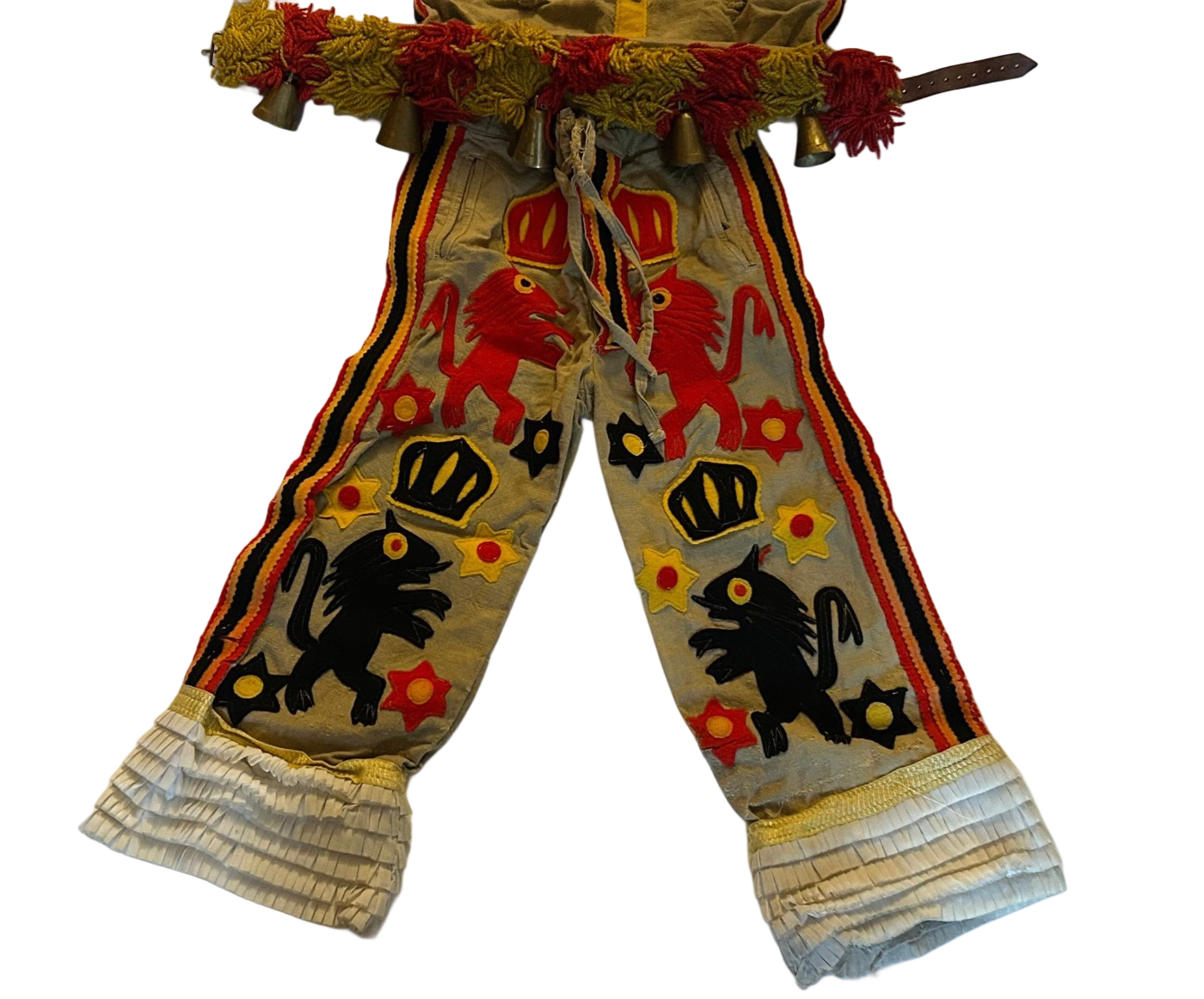 Authentic antique children's costume Carnaval de Binche