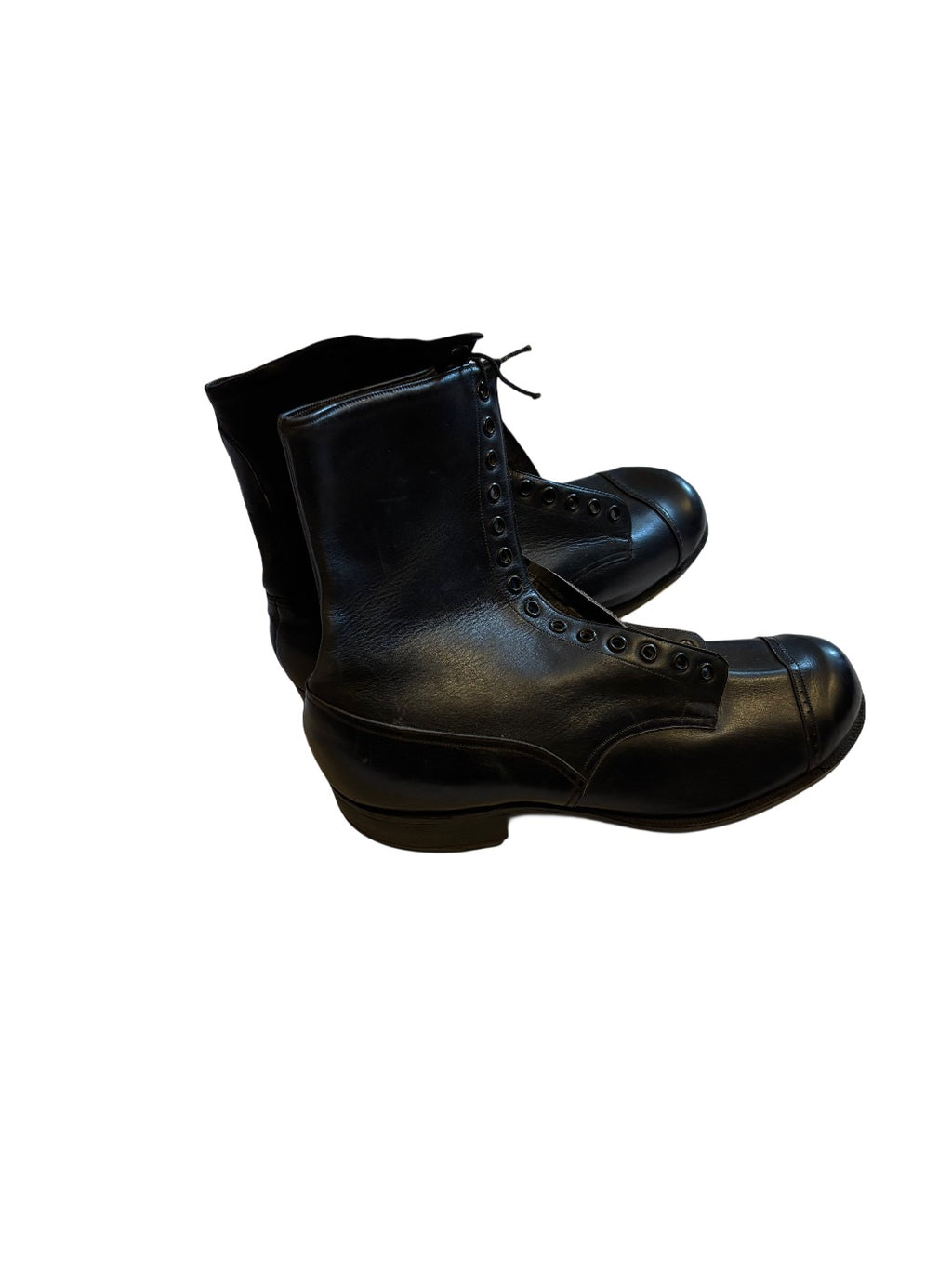BDM zwart lederen veterlaarzen WW2