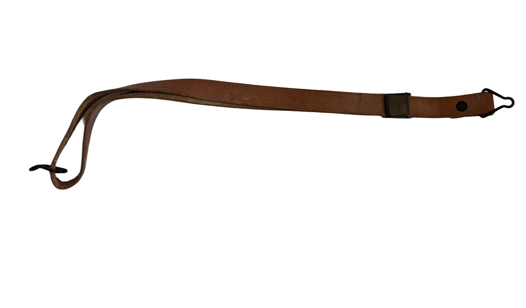 Brown leather helmet strap USM1