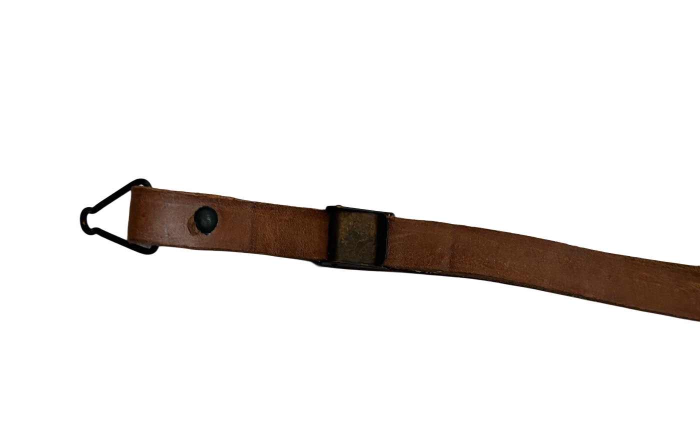 Jugulaire en cuir brun pour casque USM1