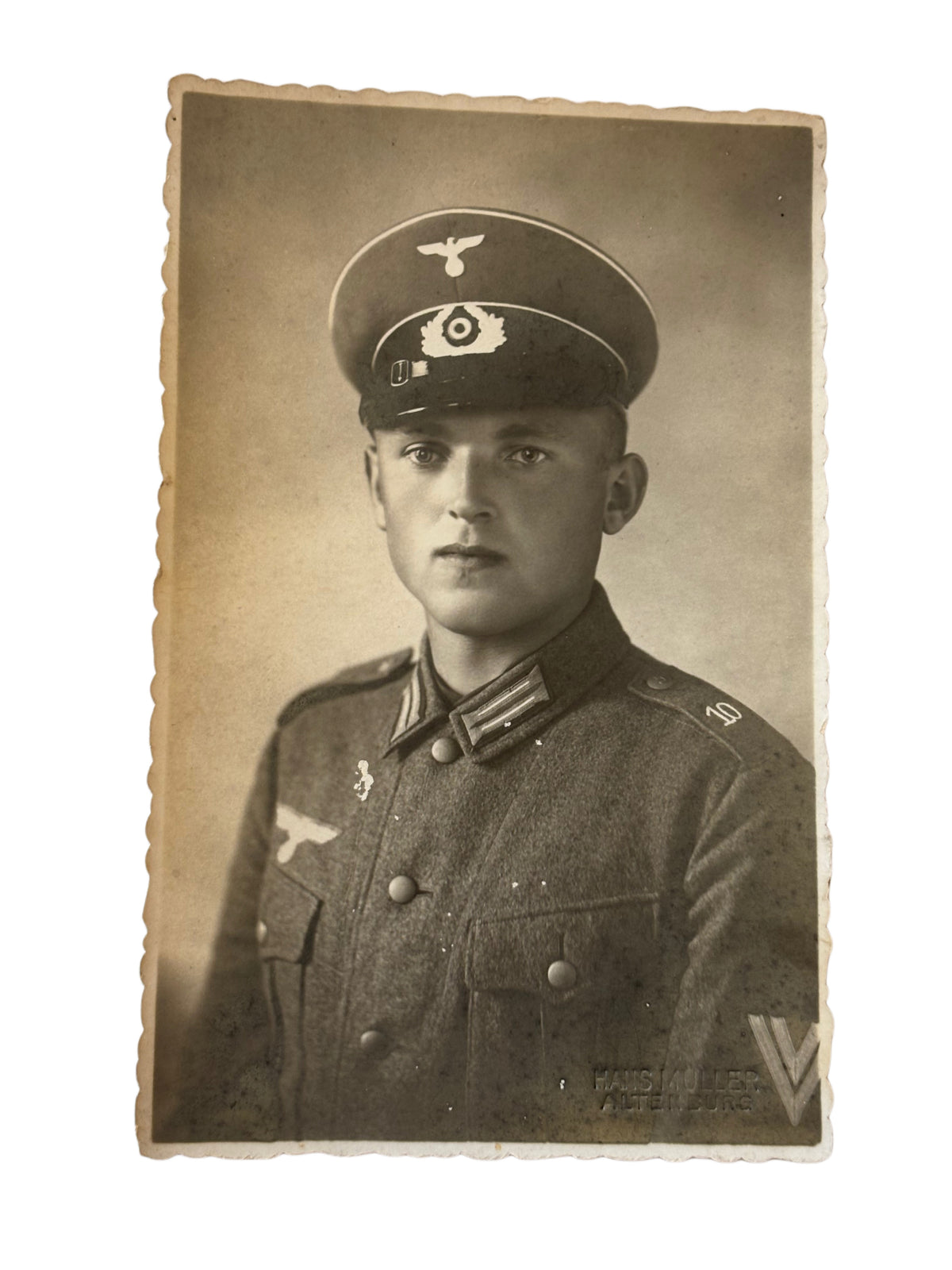 Wehrmacht Obergefreiter portret foto WW2