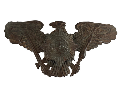 Pruisische manschappen Pickelhaube helmplaat WO1 Infanterie/artillerie