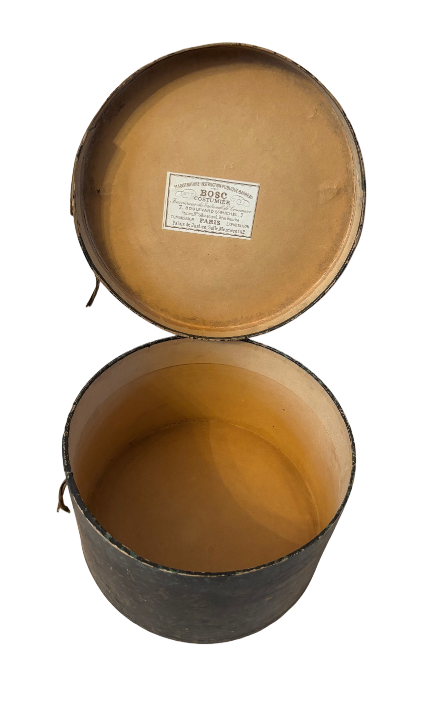 Antique French academic Toque with original box Paris ca. 1900