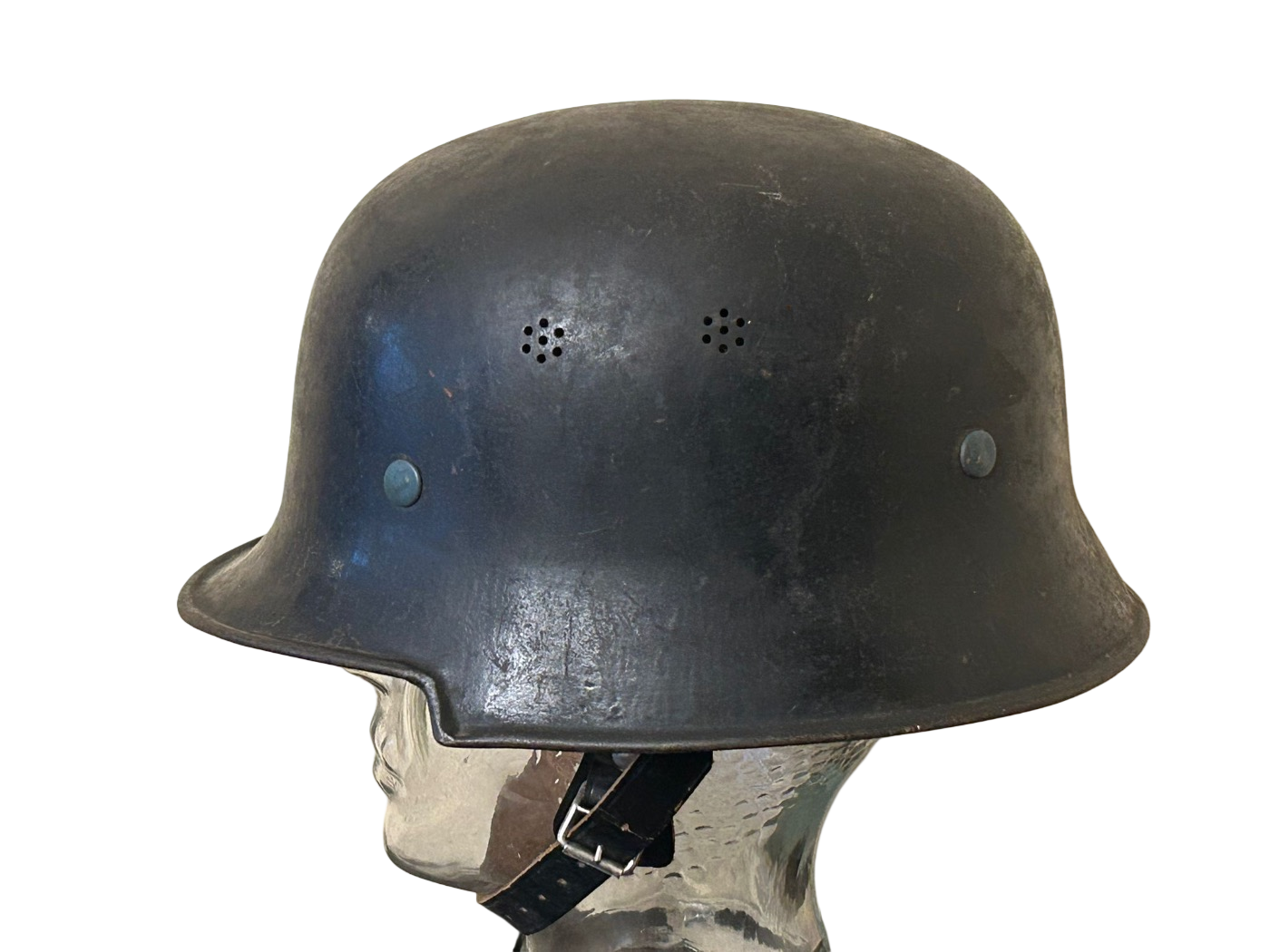 Deutsche WWII-Helmschale – DRP Thale – Feuerwehr / Feuerschutz Umbau