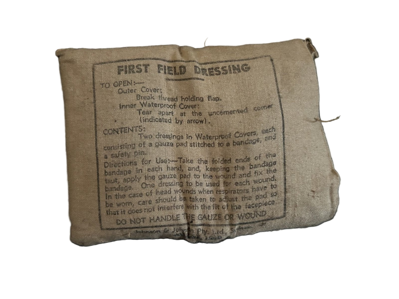 Eng. First Field dressing  1940