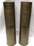 2x Koperen hulzen Slag om de Yser  1914-1918