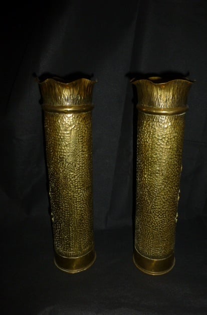 Bewerkte koperen  hulzen