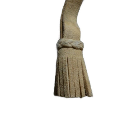 Antieke buffel lederen sabelkwast