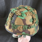 Kevlar helm met Jungle camouflage helmovertrek
