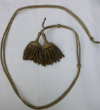 Vangsnoer met 2 zilver kleurige kwasten