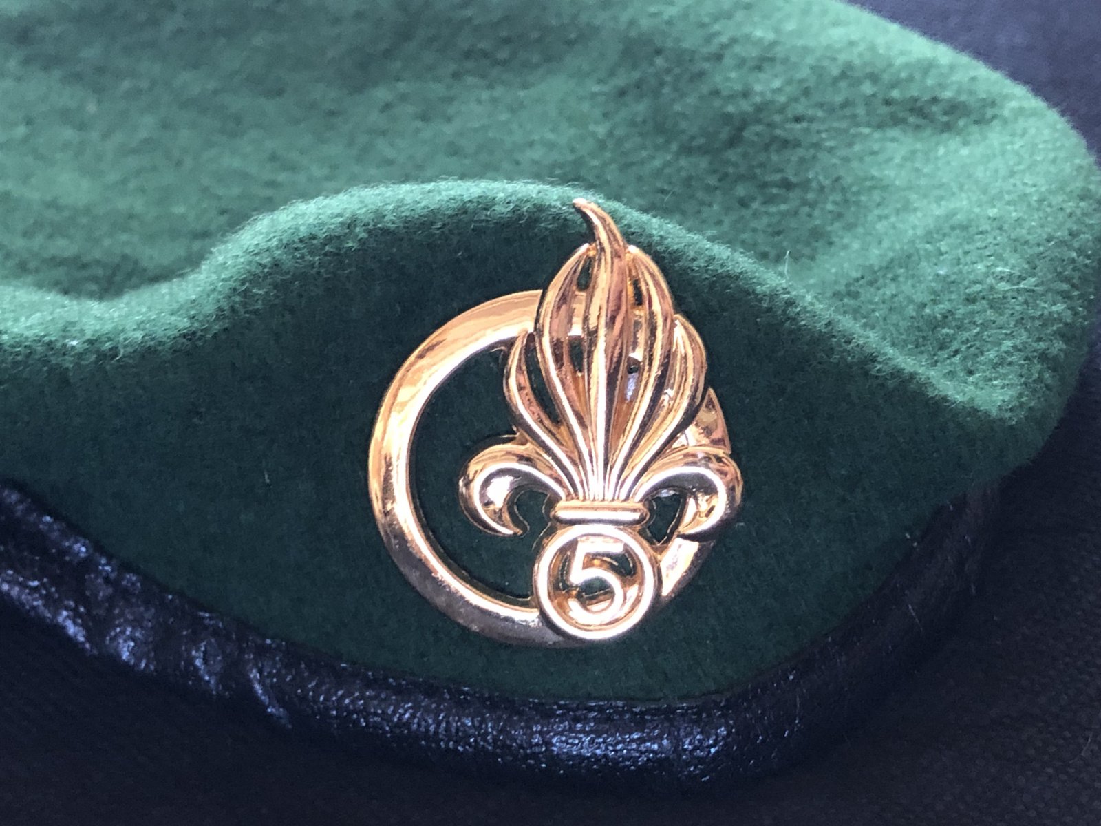 Beret  vert  5de Regiment Infanterie Mayotte