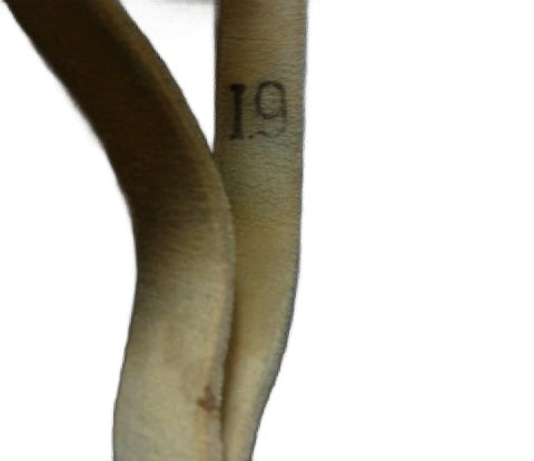 Antieke buffel lederen sabelkwast