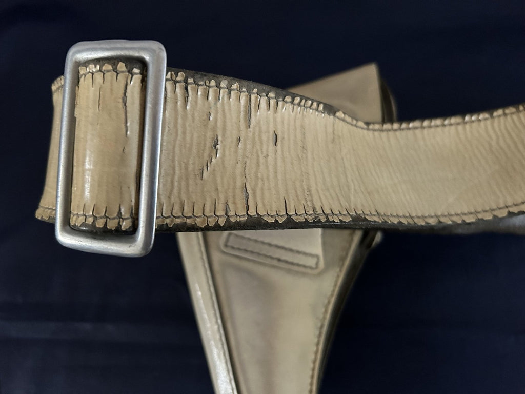 Witte koppel en Pistool holster Politie jaren 50