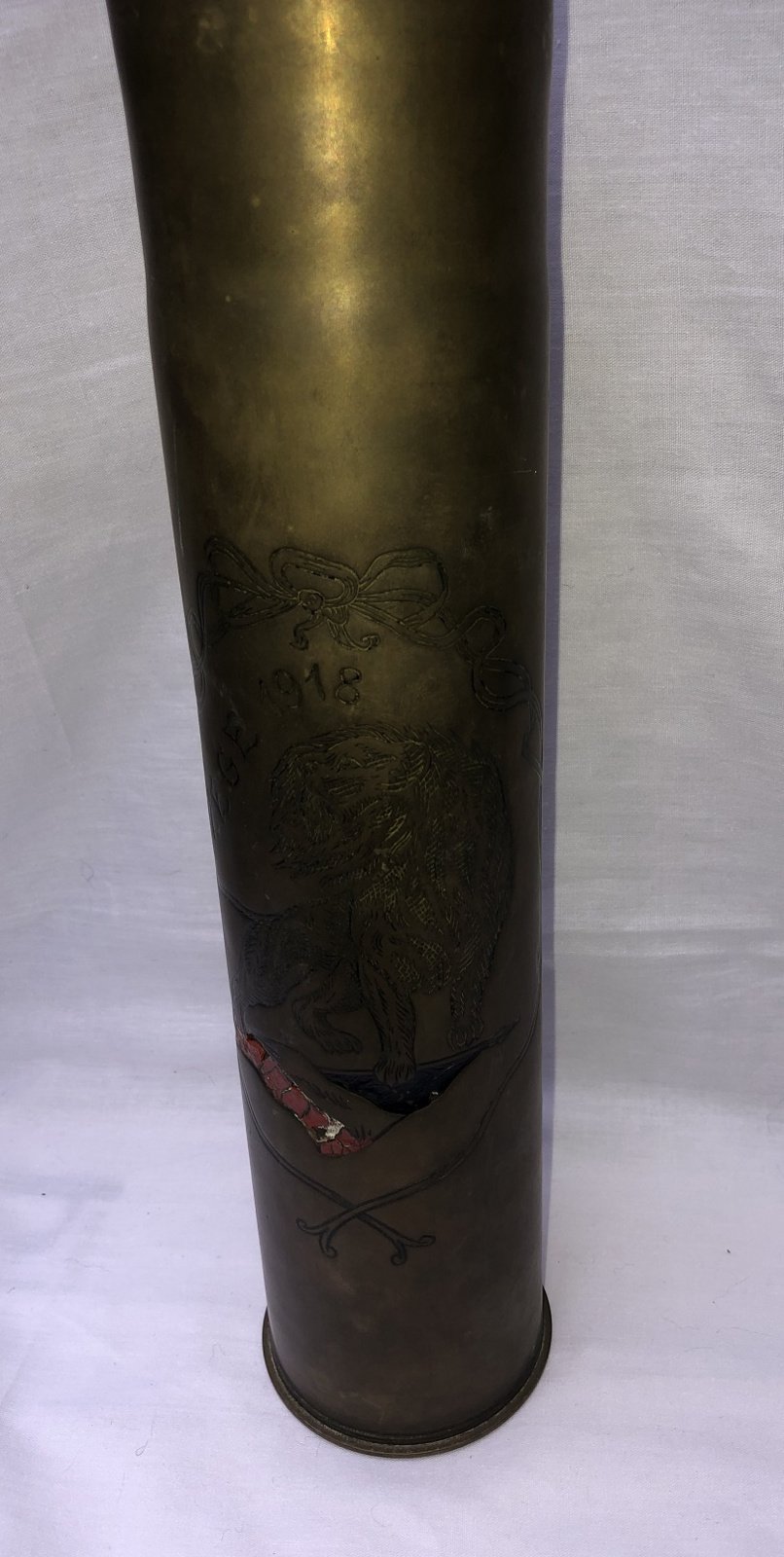 2x Koperen hulzen Slag om de Yser  1914-1918