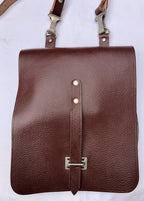 Bruin lederen kaartentas MDI