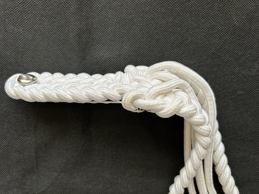 Witte epauletten +nestel