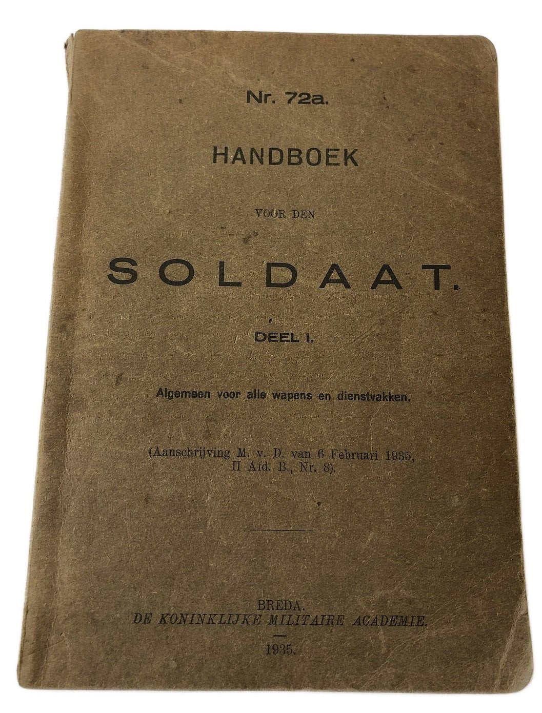 Handboek Soldaat 1935