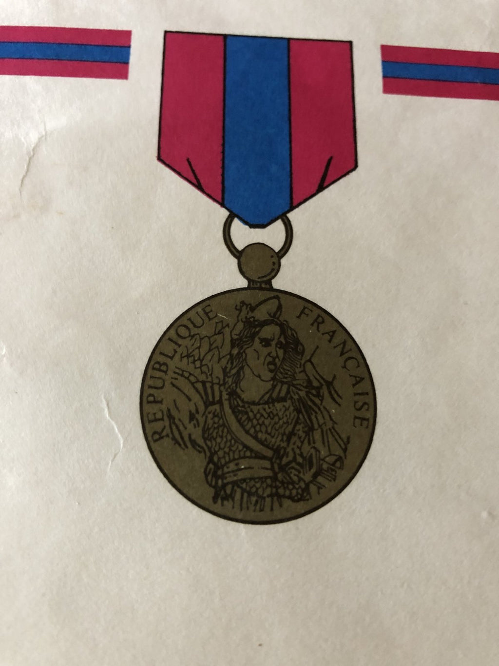 Diplome de la medaille Defense Nationale 1983