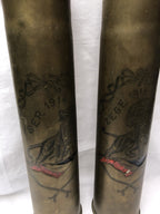 2x Koperen hulzen Slag om de Yser  1914-1918