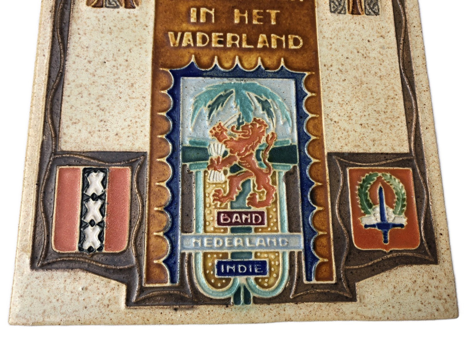 Cloisonne tegel Behouden terugkeer van 2-7 R.I Amsterdam