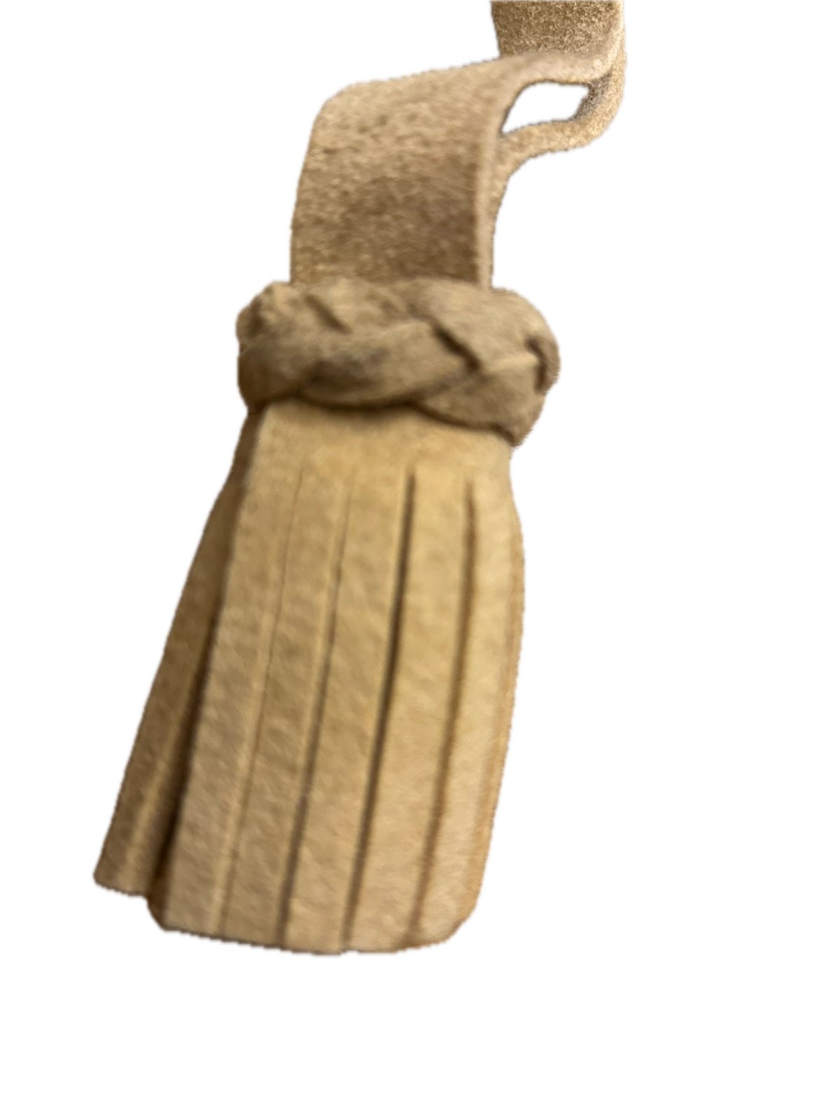 Antieke buffel lederen sabelkwast