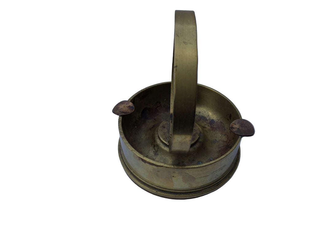 Koperen asbak gemaakt van granaathuls 25 ponder wo2