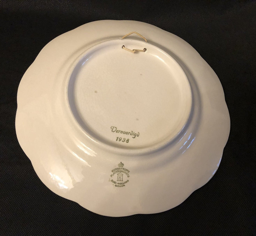 Plateel bord - 't is Oranje en 't  blijft Oranje 31 januari 1938