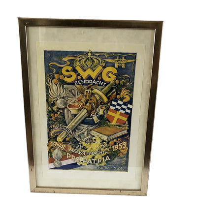 Ingelijste prent SWG