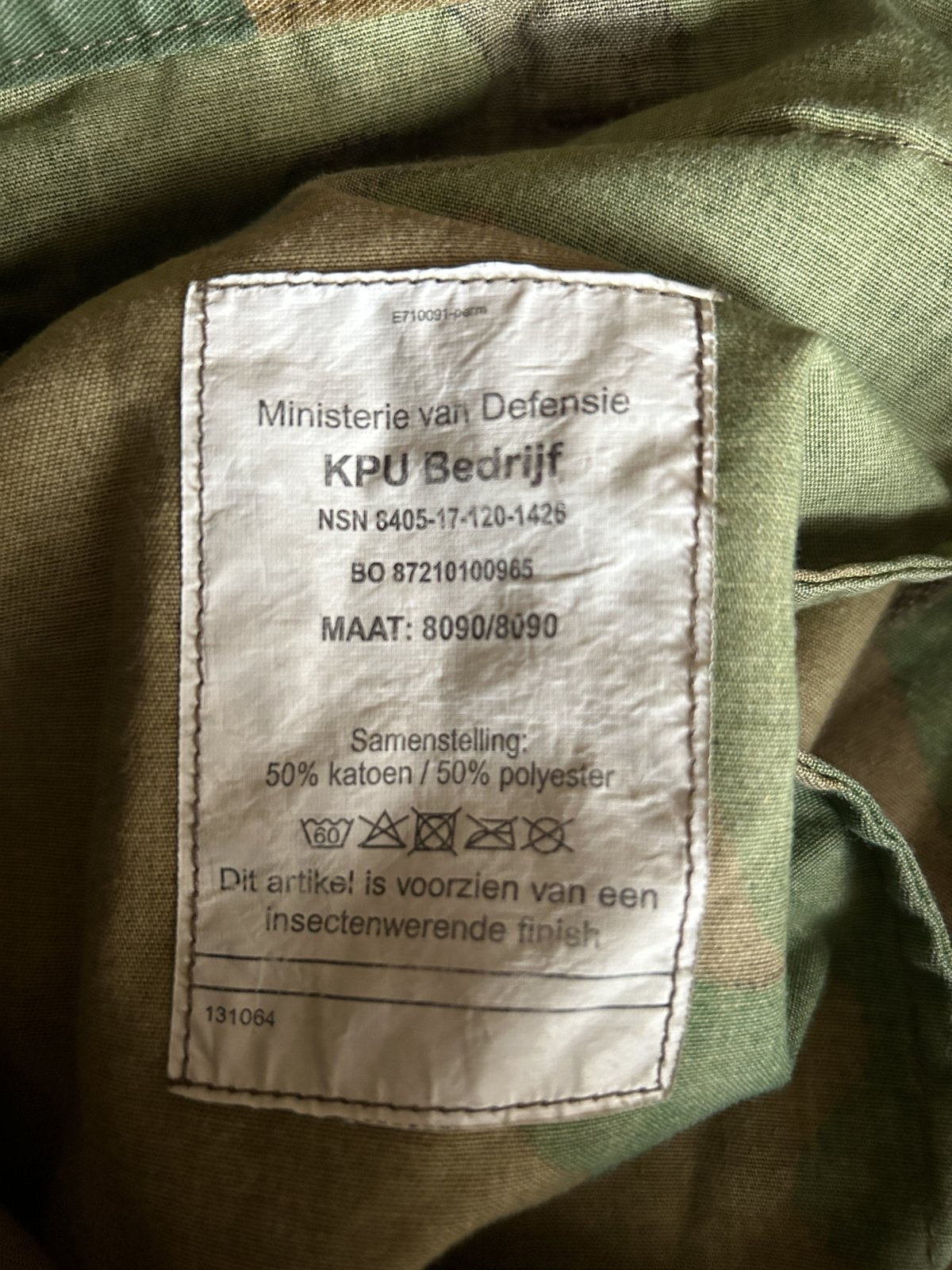 KL  Jungle camouflage broek