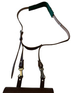 Bruin lederen kaartentas