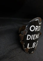 Emaille mouwschildje L.B.D.