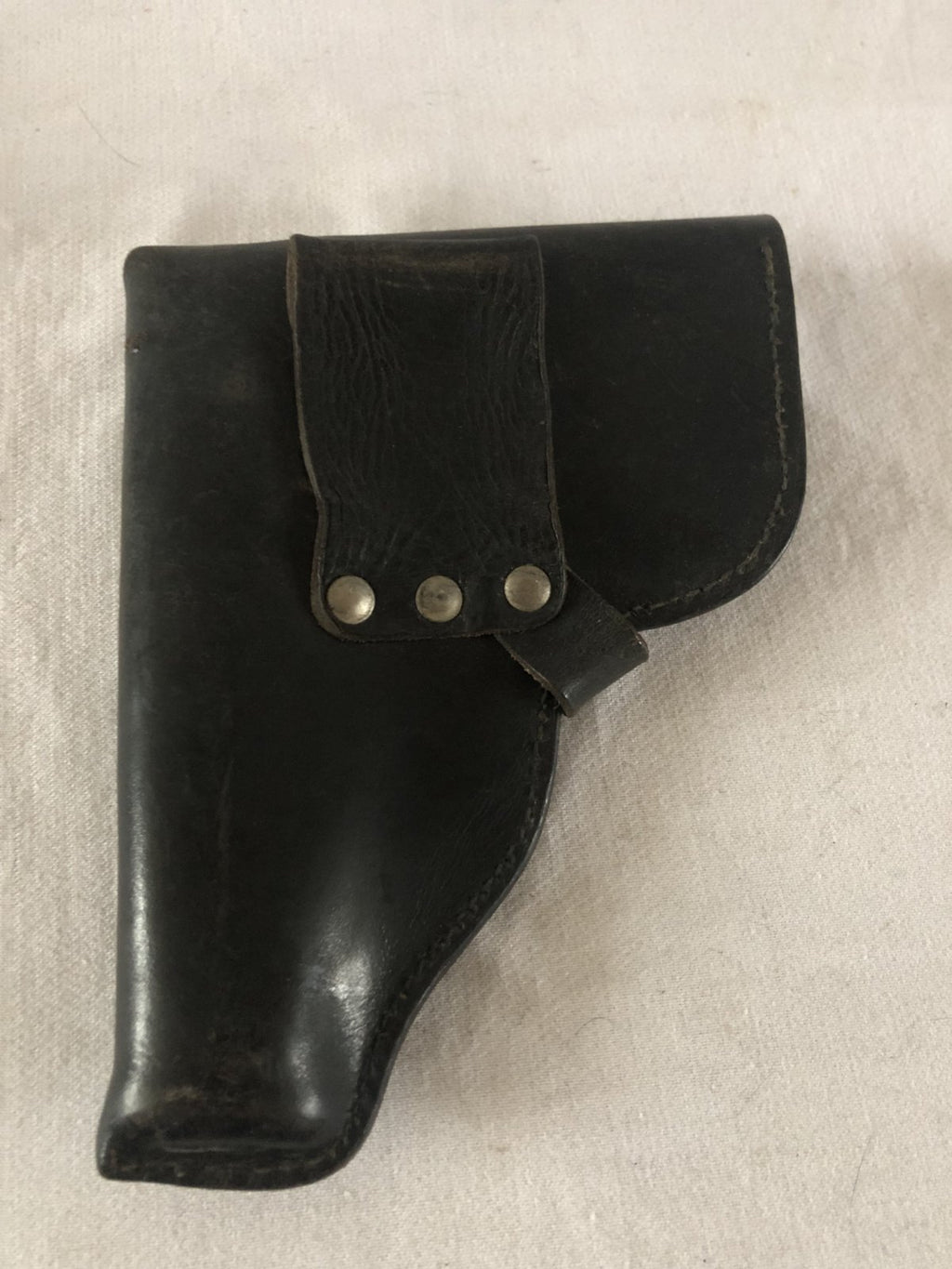 Zwart lederen holster