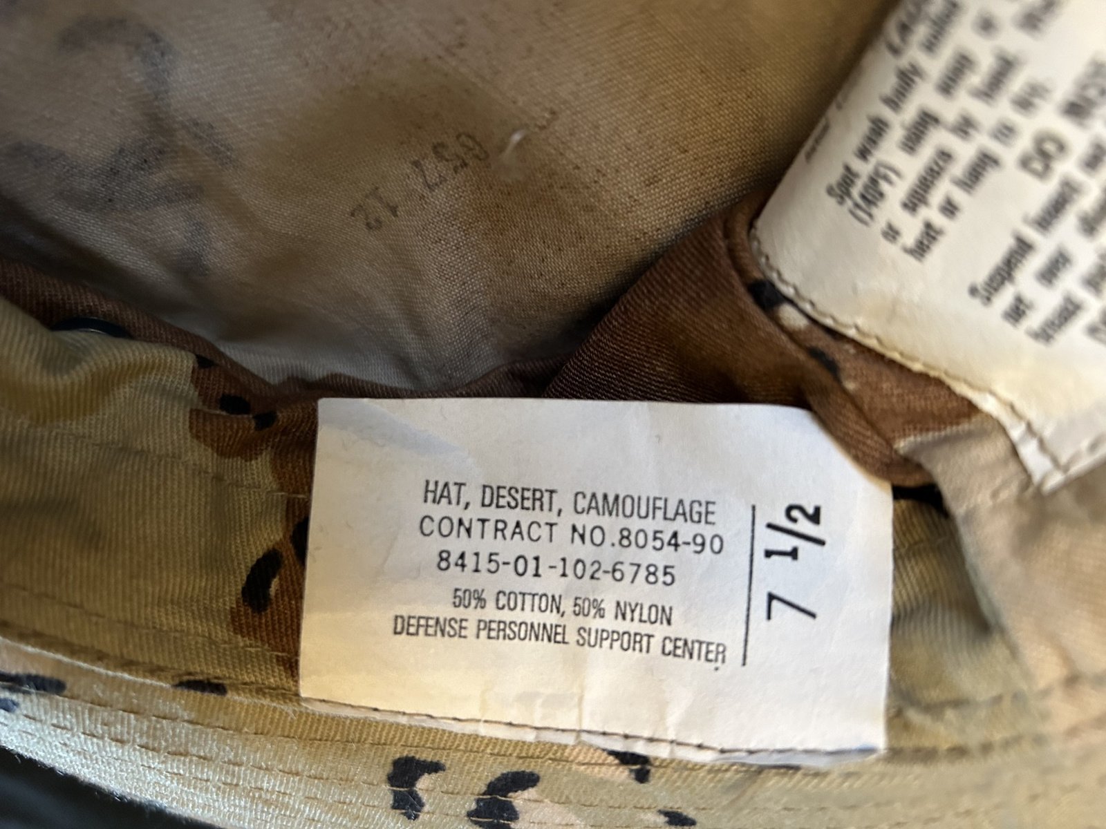 US hat ,Desert Choclate Chip camouflage