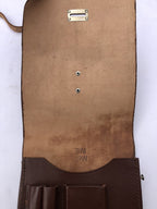 Bruin lederen kaartentas MDI